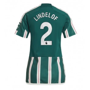 Maillot de foot Manchester United Victor Lindelof #2 Extérieur Femmes 2023-24 Manches Courte